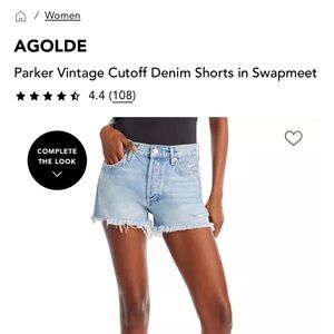 Agolde Parker Vintage Cutoff Shorts